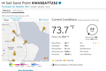 7-in-1 WiFi Professional Weather Station with Weather Underground