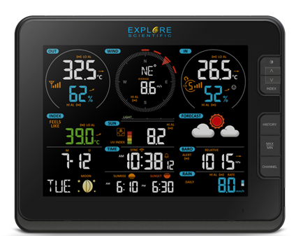 7-in-1 WiFi Professional Weather Station with Weather Underground