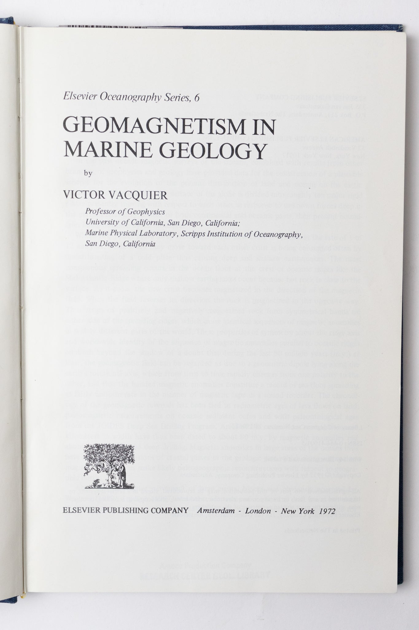 Geomagnetism in Marine Geology: Elsevier Oceanography Series Vol. 6 - Stemcell Science Shop