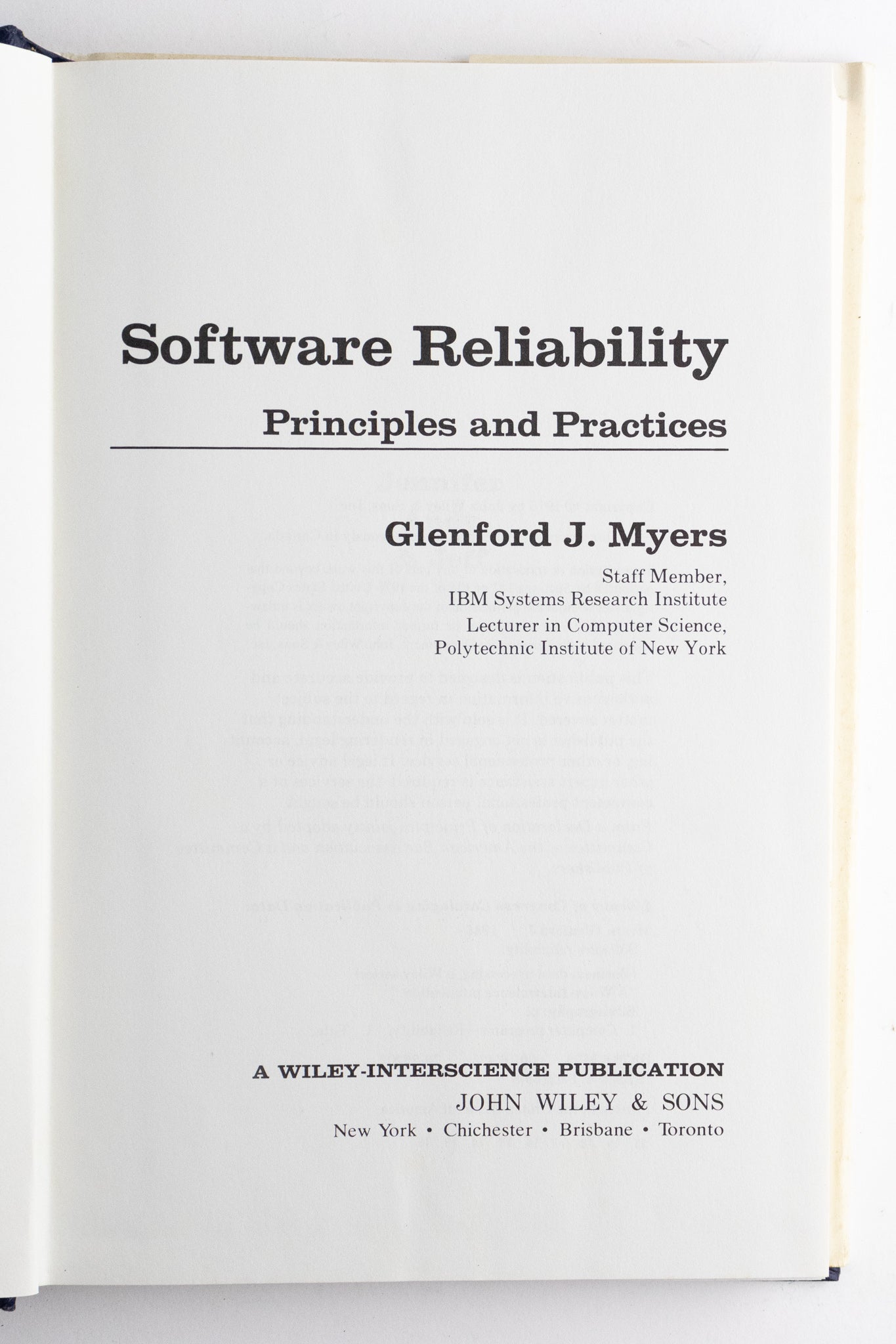 Software Reliability: Principles and Practices - Stemcell Science Shop