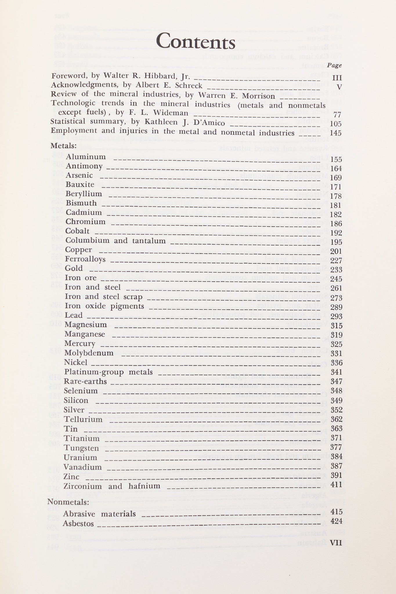 Minerals Yearkbook: 1966 Vol. l-ll - Stemcell Science Shop