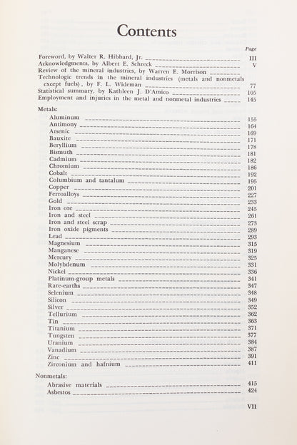 Minerals Yearkbook: 1966 Vol. l-ll - Stemcell Science Shop