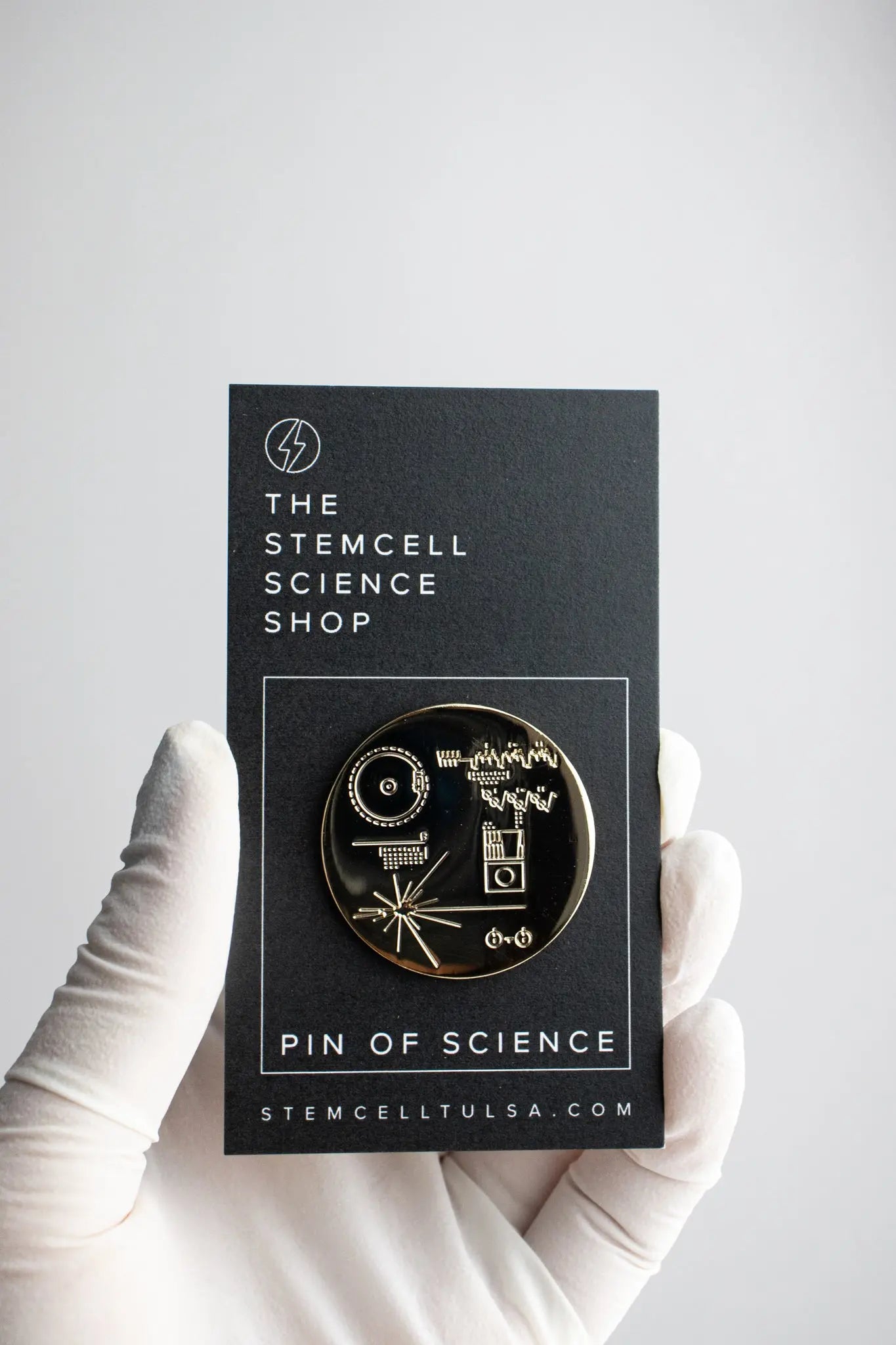 Voyager Golden Record Cover Pin - Stemcell Science Shop