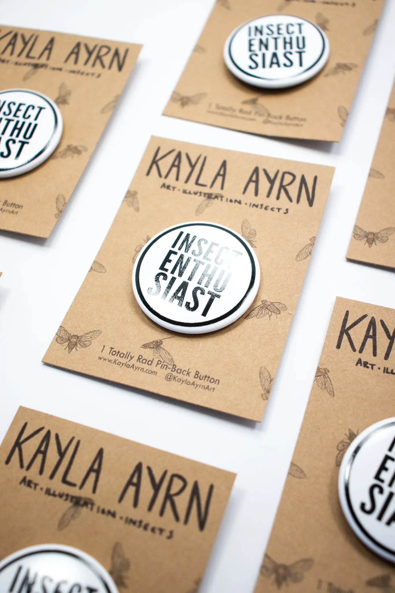 "Insect Enthusiast" Button - THE STEMCELL SCIENCE SHOP