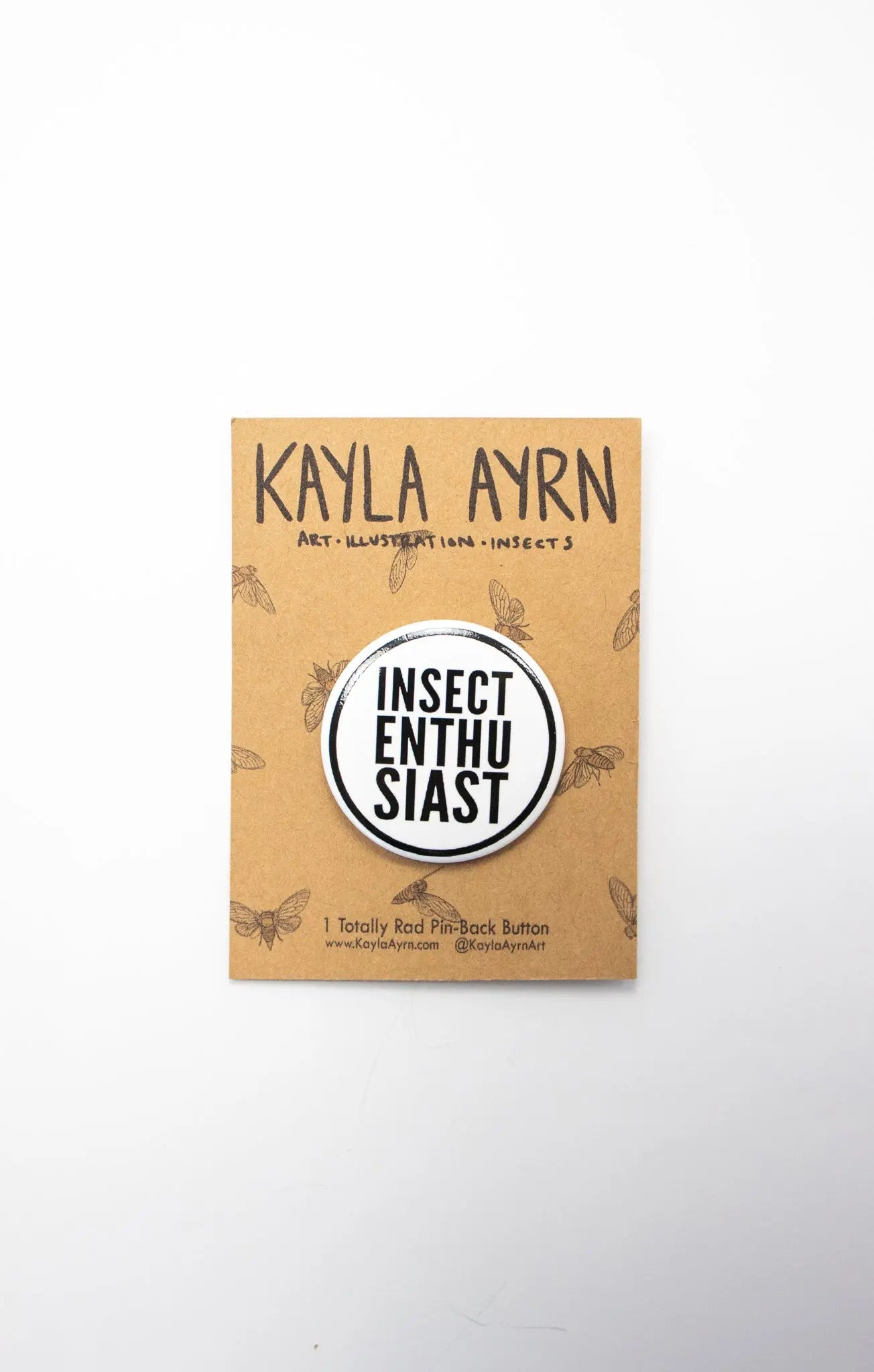 "Insect Enthusiast" Button - THE STEMCELL SCIENCE SHOP