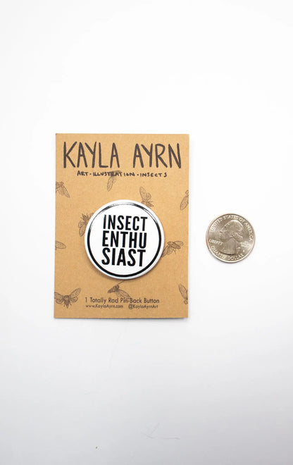 "Insect Enthusiast" Button - THE STEMCELL SCIENCE SHOP