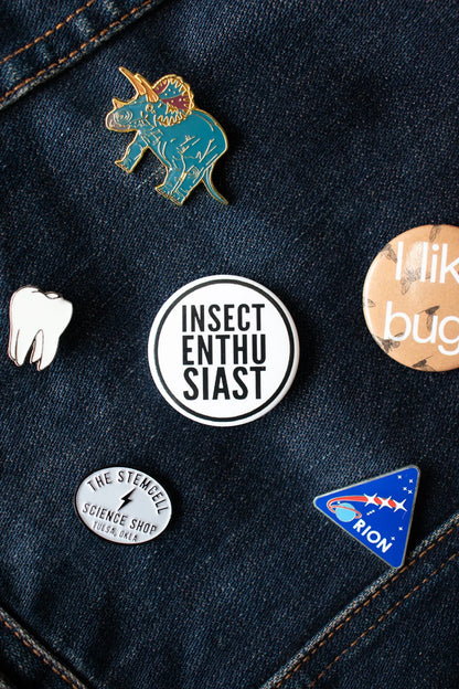 "Insect Enthusiast" Button - THE STEMCELL SCIENCE SHOP