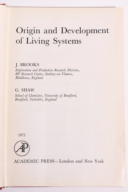 Origin and Development of Living Systems - Stemcell Science Shop