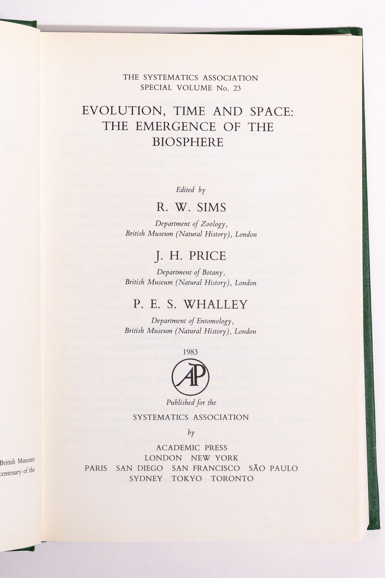 Evolution, Time, and Space: The Emergence of the Biosphere