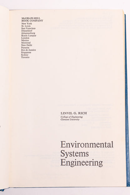 Environmental Systems Engineering