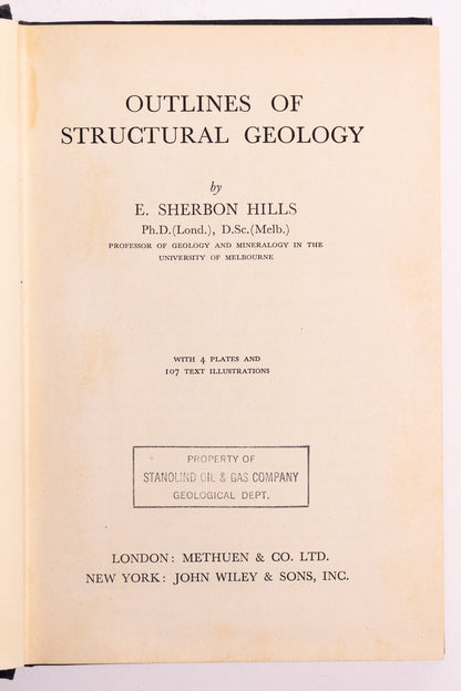 Outlines of Structural Geology