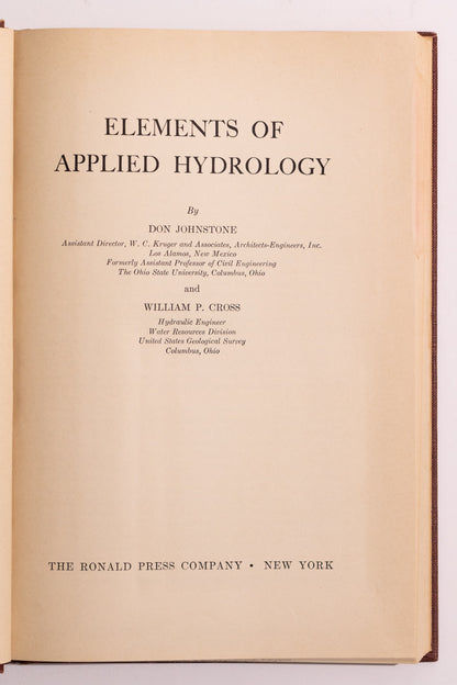 Elements of Applied Hydrology