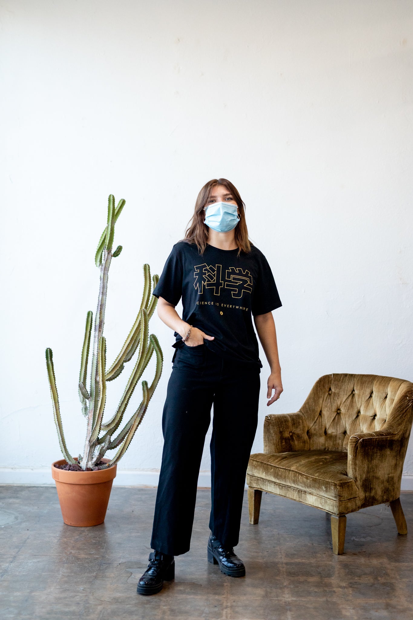 科学 Japan Tee - Black/Gold - Stemcell Science Shop