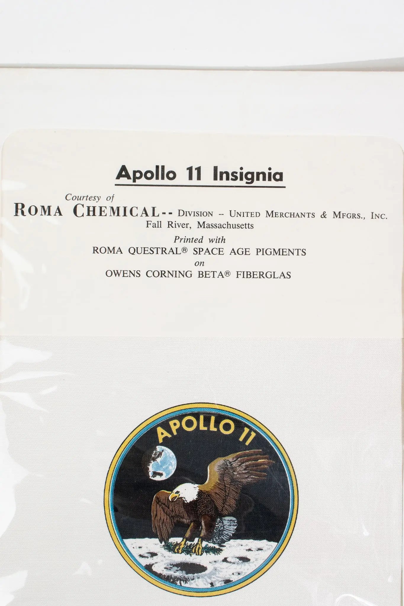 NASA Apollo 11 Beta Cloth Insignia