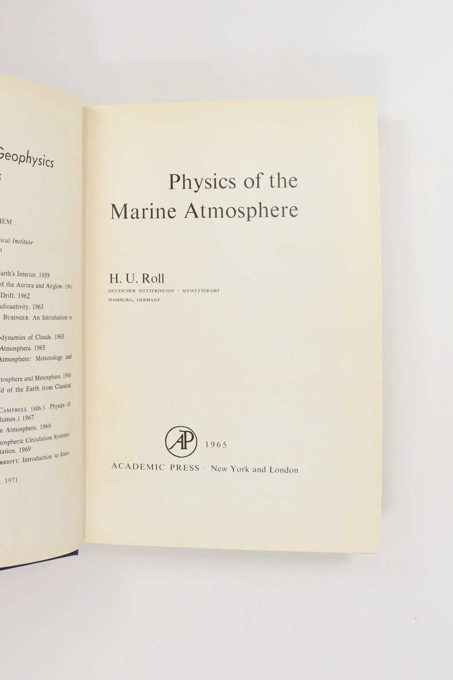 Physics of the Marine Atmosphere - THE STEMCELL SCIENCE SHOP