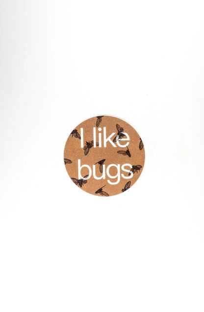 "I like bugs" Round Sticker - THE STEMCELL SCIENCE SHOP