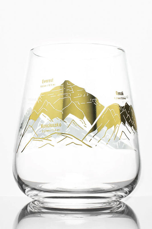 Mountain Peaks Wine Glass - Stemcell Science Shop