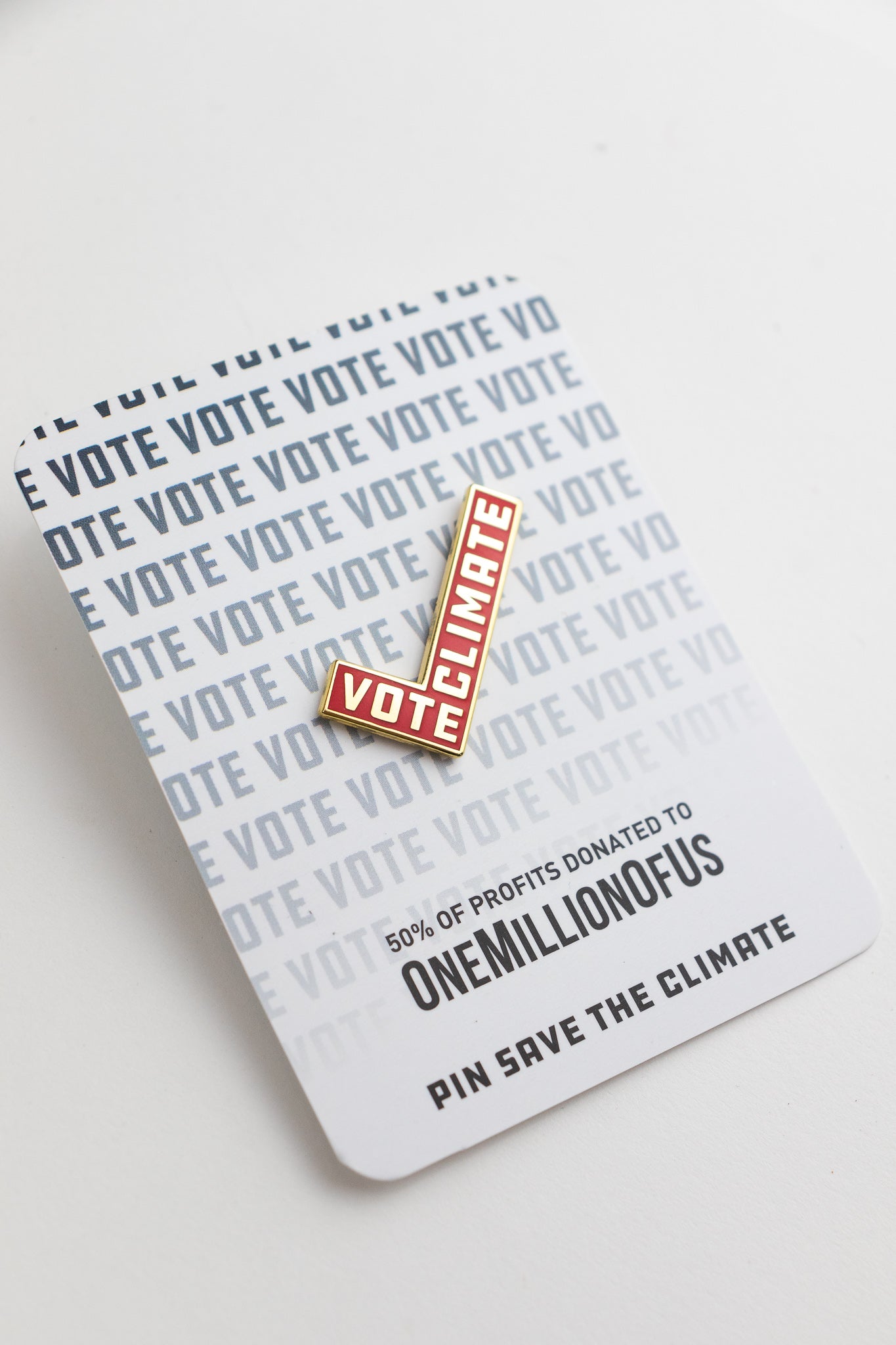 Vote Climate Pin - Stemcell Science Shop
