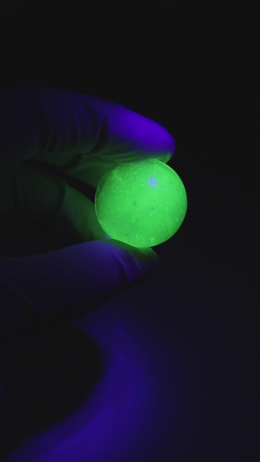 Uranium Glass Ball (Imperfect Specimen)