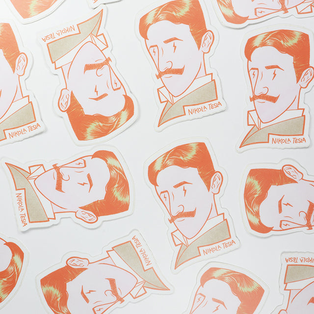 Nikola Tesla Sticker - Stemcell Science Shop